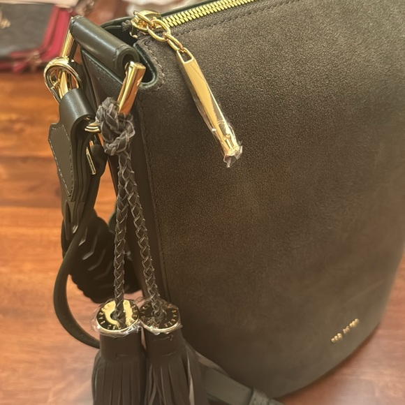 Ted Baker Rojin Leather/Suede Braided Strap Bucket Bag - Picture 2 of 12